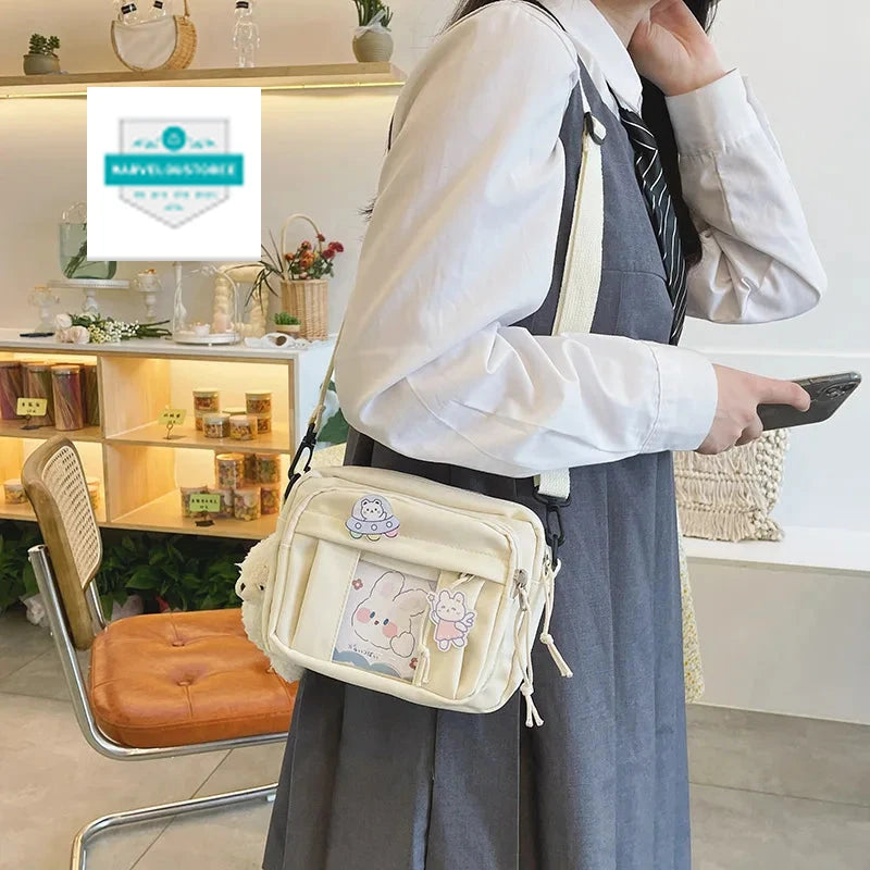 New Kawaii Bag Girls 2024 New JK Transparent Bag Small Crossbody Bag For Women Purses and Handbags Shoulder Bag Itabag Bolso