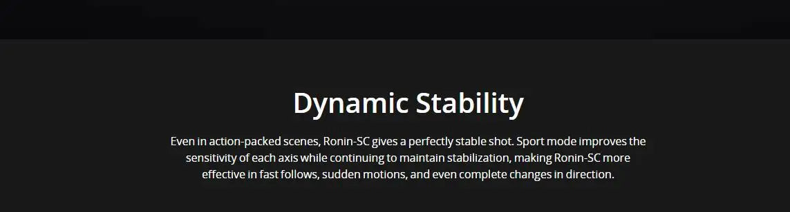 Ronin SC gimbal stabilizer for Camera 3 axis single-handed video tripods Selfie remote control lightweight