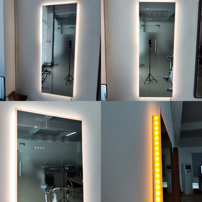 Smart Mirror, Magic Gym Workout Full Size Tv Mirror Bathroom Mirror Touch Screen Android Beauty Salon With TV Hotel Home