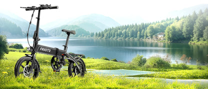 Folding Electric Bike for Adults - 400W Motor 48V10.4Ah Removable Battery, Multiple Suspension Ultra Stable Frame Foldable Ebike