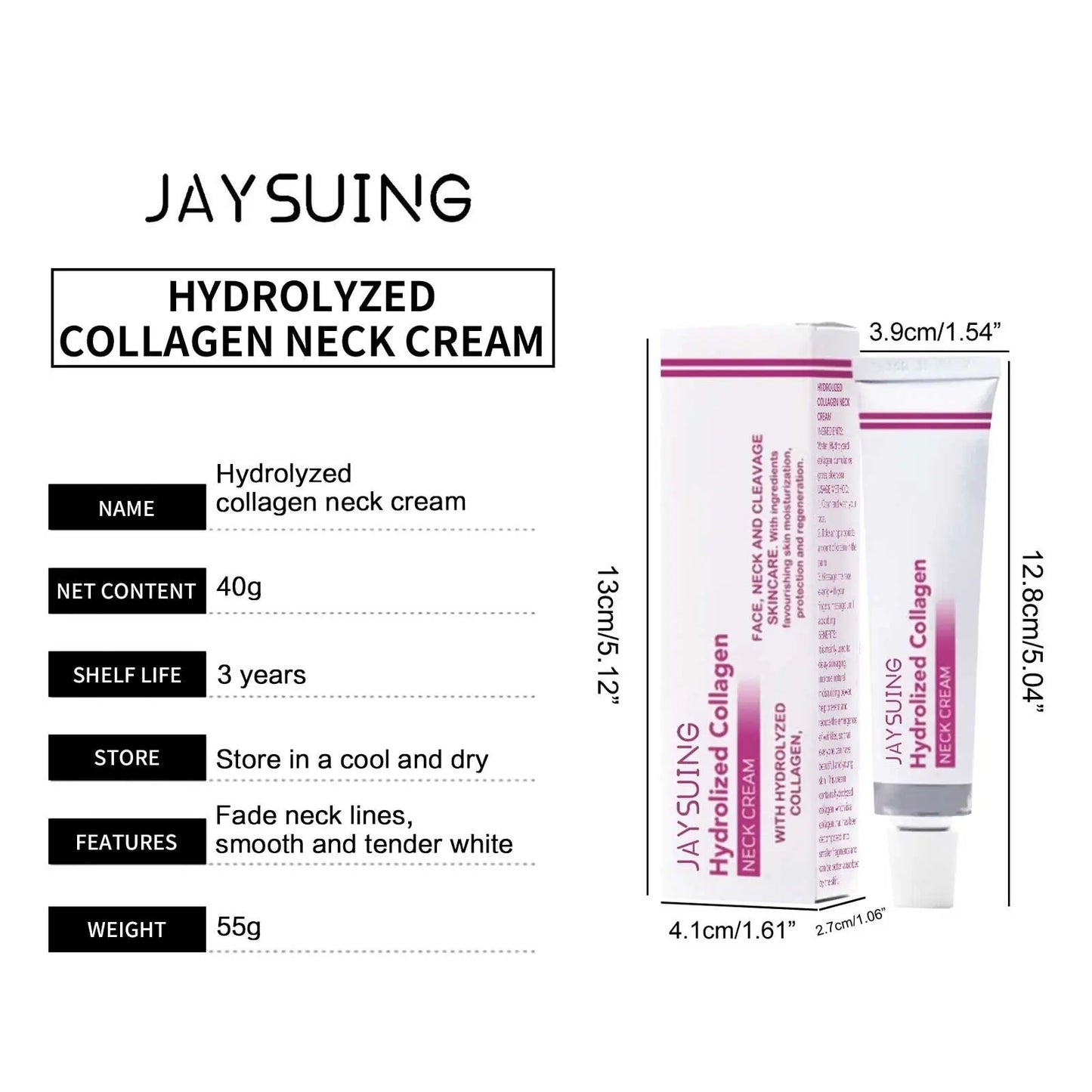 Collagen Neck Cream Wrinkle Removal Anti Aging Fade Neck Line Lifting Double Chin Anti Aging Nourish Hydrate Firming Neck Cream