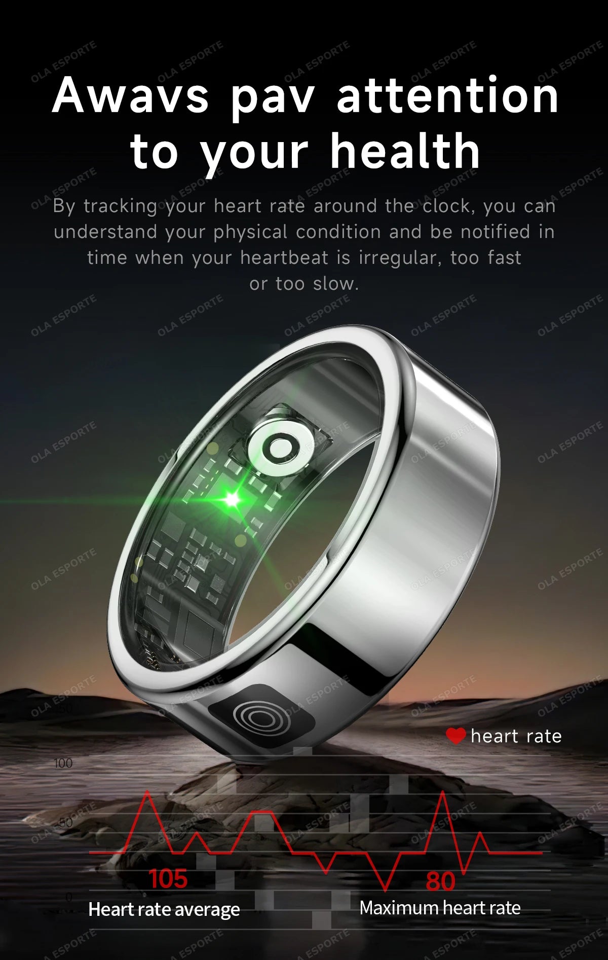 2025 New For Xiaomi Smart Ring Support Screen Display Health Monitor Gesture Control Multi-Sport Modes 5ATM Waterproof Smartring