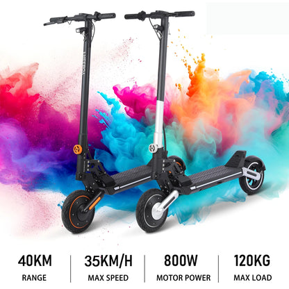 Foldable Electric Scooter ,48V 800W Motor E-Scooter,Range 25 Miles,20 Mph, Load 330lbs Electric Scooter for Heavy Adults