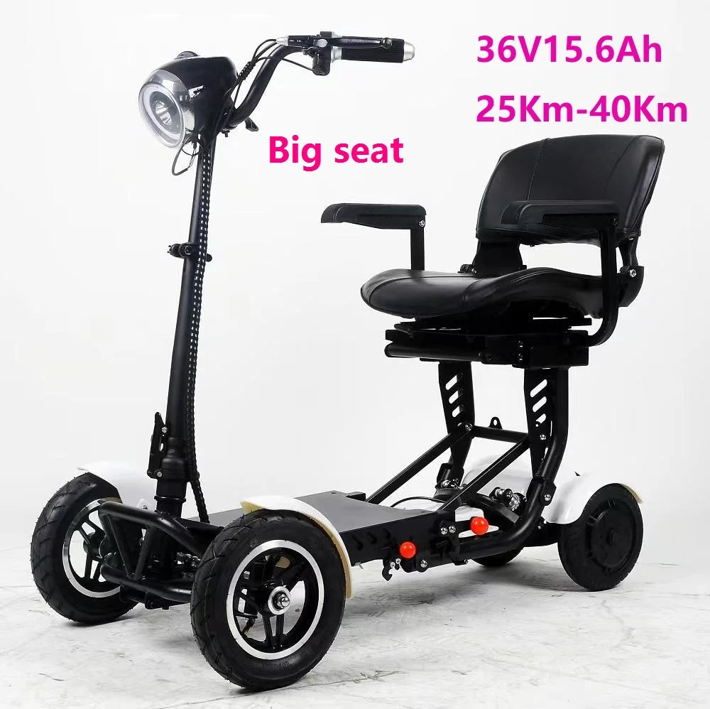 Elder People Cheapest Lithium Battery mini foldable  luggage electric scooter with seat for adults