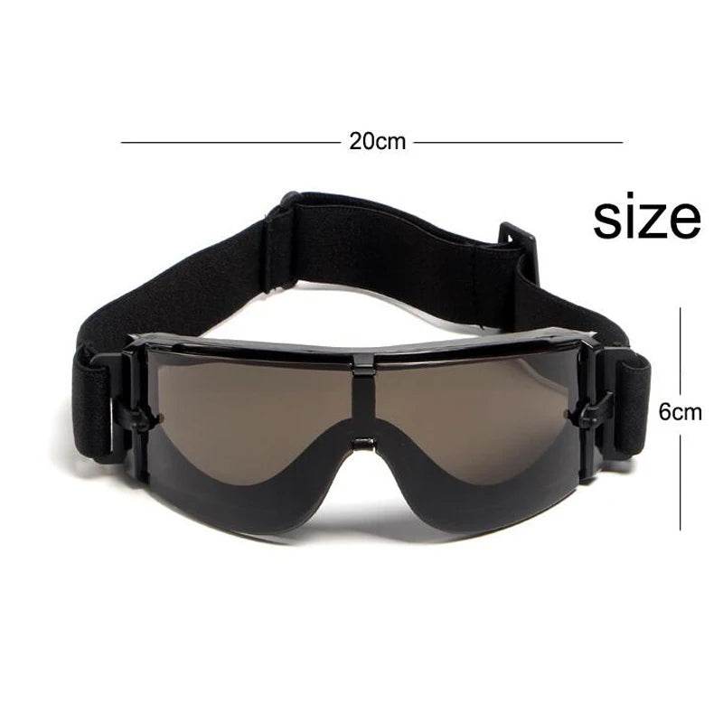 Special Forces Tactical Glasses Bulletproof Shooting Goggles X800 Explosion proof War Games Glasses Windproof and Sandproof