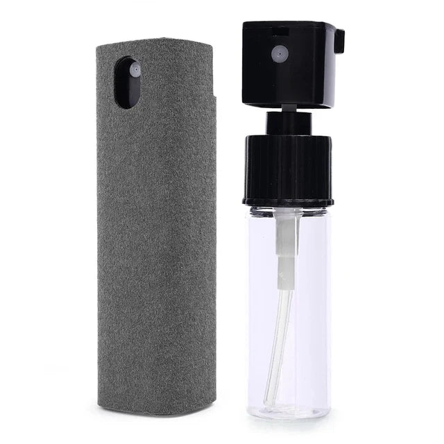 2-in-1 Mobile Phone Screen Spray Bottle Computer Screen Cleaner with Microfiber Cloth Set Cleaning Tools Car Cleaning Supplies