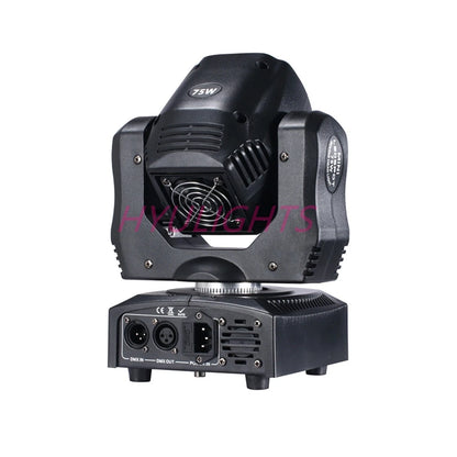 2pcs 75W LED Spot Moving Head Light 65W  DJ Beam Lights  Spot Light with Gobo&Color Wheel Disco DJs Equipmentnt