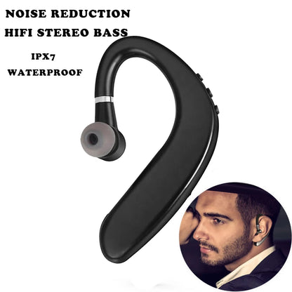 Wireless Headset Bluetooth 5.0 Earphones HiFi Stereo Waterproof Business Headphones Earpiece Handsfree With Mic for Smart Phones