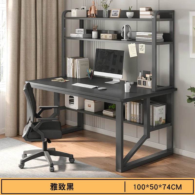 Computer Study Desk With Storage Bookshelf Office Workstation Organizer Desk for Home Students Professionals Length 100/120cm - MarvelouStoree