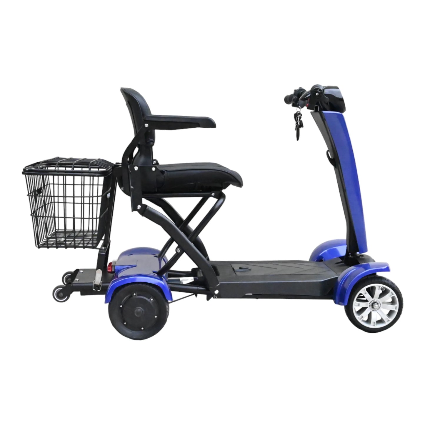 wholesale 500w cheap dual motor 4 wheel automatic handicapped adults mobility electric folding scooter