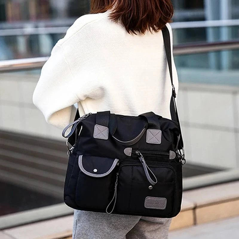 2024 Women Shoulder Bag Nylon Handbags Waterproof Crossbody Bag Large Capacity Multifunctional Tote Travel Messenger