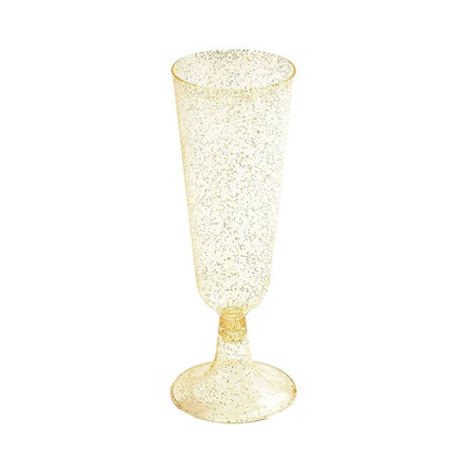 25pcs 150ml Disposable Cups Sparkling Champagne Bar Cups Plastic Champagne Flutes Clear Toasting Glasses for Weddings Party