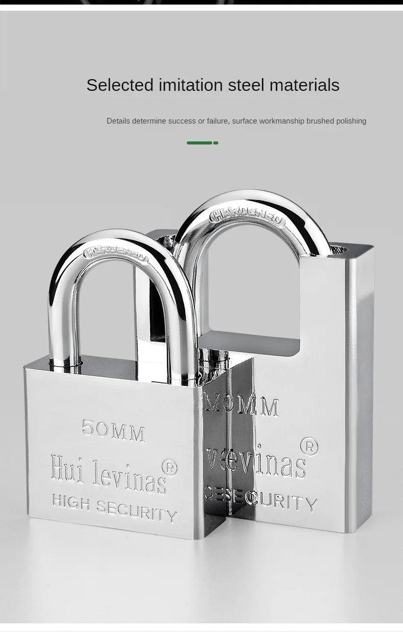 Stainless Steel Padlock Household Small Lock Head Anti-theft and Anti Prying Lock Dormitory Waterproof and Anti Rust Lock Locker