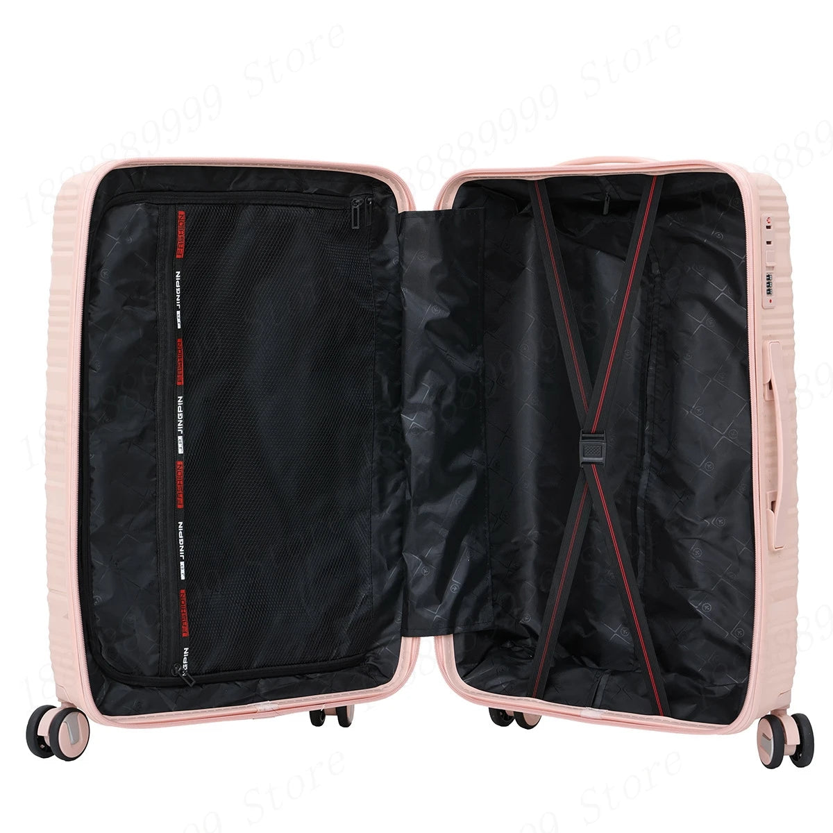 13 20 24 28 inch Set of 3 or 4 Suitcases PP Large Capacity Luggage Explosion-Proof Zipper Boarding Trolley Case Bags