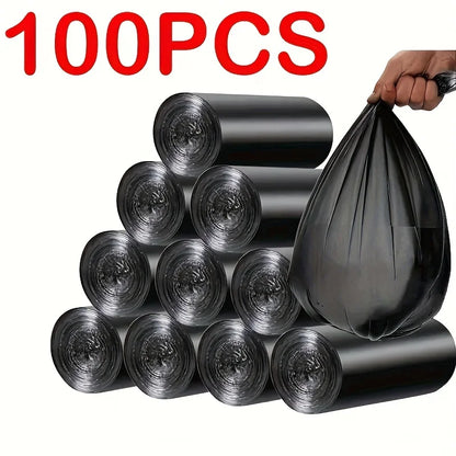 100pcs Household Disposable Garbage Bags for Garbage Storageng,Cleaning for Living Room, Bedroom, Kitchen, Bathroom, Toilet