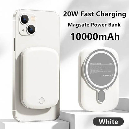 20W 10000mAh Macsafe Power Bank Magnetic Power Bank External Spare Battery For iPhone 15 14 13 12 Pro Max Wireless Power Banks - MarvelouStoree