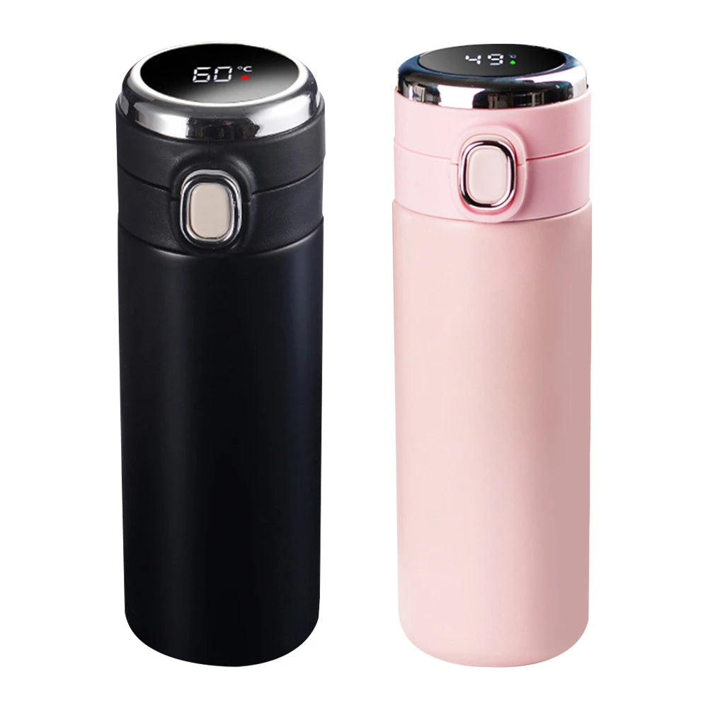 420ml Stainless Steel Smart Thermos Bottle Smart LED Temperature Display Thermal Mug Leak-proof Vacuum Flask taza termica