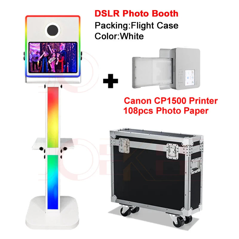 15.6 inch Touch Screen Portable Selfie Machine Magic Mirror Photo Booth DSLR Photo Booth for Weddings Parties Events