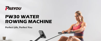 Waterrower for Home - Rower Machine for Cardio Training, Water Rowing Machine with Dedicated Monitor & Bluetooth, 350LBS