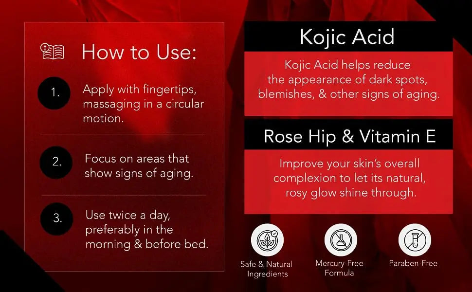 2pcs Kojic Concentre Kojic Acid Cream Strong Brightening Fade Stubborn Dark Spots Radiant Even Complexion Face Serum