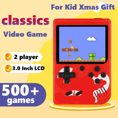 Retro Portable Mini Handheld Video Game Console 8-Bit 3.0 Inch LCD Color Kids Game Player Built-in 500 games For Kid Xmas Gift