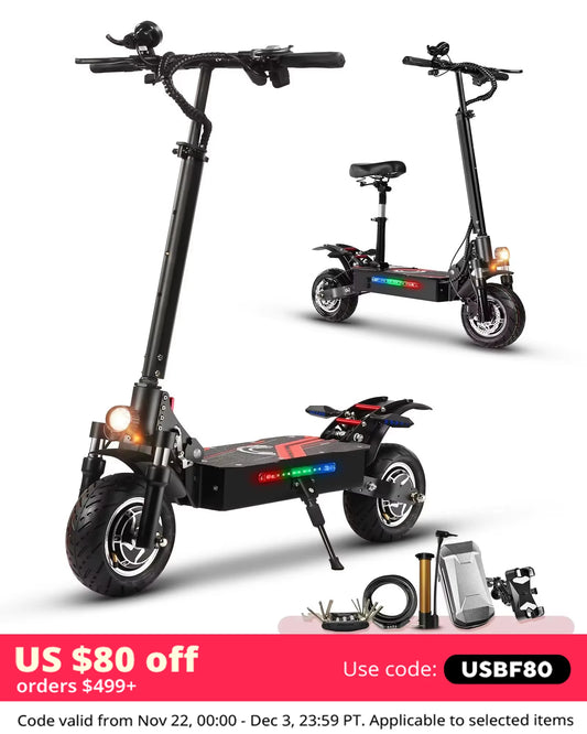 High-Speed Off-Road Electric Scooter 3200W Dual Motor Long Endurance Mileage with Silent Tire Foldableing Commuting E-scooter