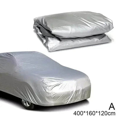 The Four Seasons Fit Full Car Cover Waterproof Dustproof PE Film Coat Aluminum Protective Sunshade UV Ray Reflectioncar Cover - MarvelouStoree