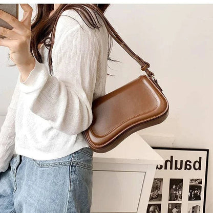 New Luxury Designer Shoulder Crossbody Bags for Women 2024 Pu Leather Trend Female Underarm Bag Fashion Purse Flap Handbags