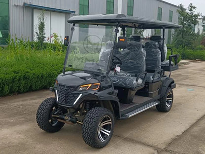 2024 72V Electric Golf Cart 4+2 Seater Lithium 5KW 7KW AC Motor AC Motor Off Road Golf Cart Hunting Golf Buggy