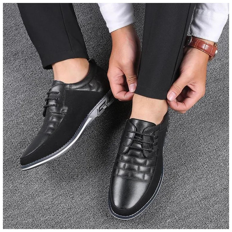 Hot Men Casual Shoes Buckle Leather Shoes for Men Business Slip-on Shoes Office Work Shoes Men Loafers Sapato Masculino