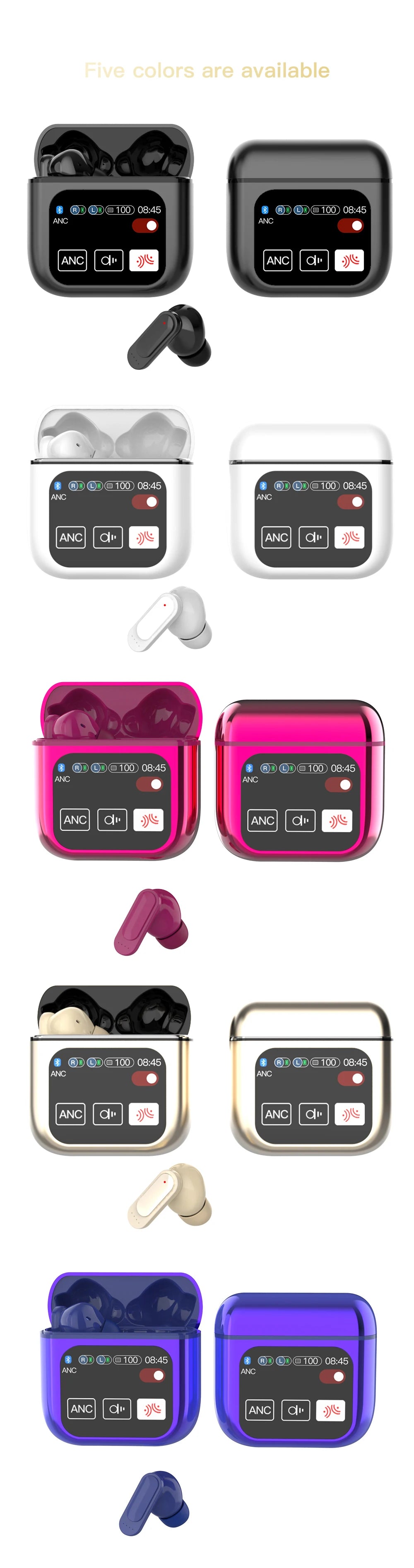 2024 new Multi language Simultaneous Interpretation Wireless Bluetooth Earphones AI Intelligent Real time Translation Earphones