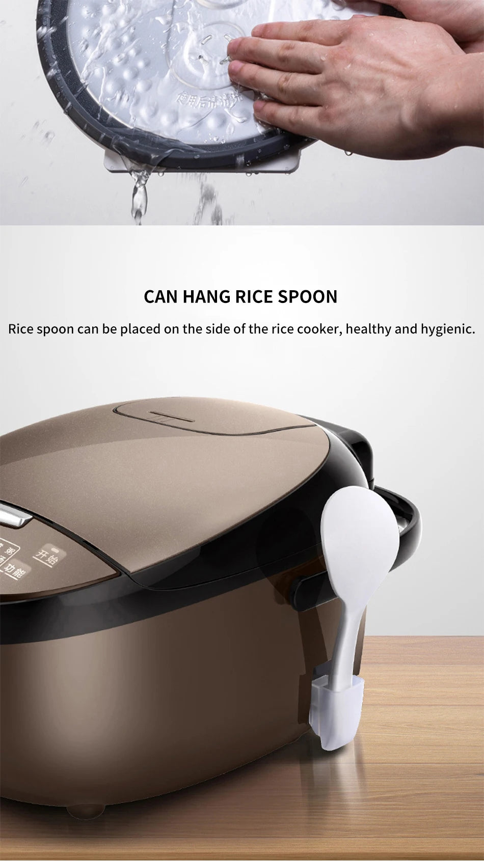 Midea rice cooker household 4L multifunctional mini rice cooker available for 2-4 people with intelligent appointment