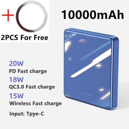 20W 10000mAh Macsafe Power Bank Magnetic Power Bank External Spare Battery For iPhone 15 14 13 12 Pro Max Wireless Power Banks - MarvelouStoree