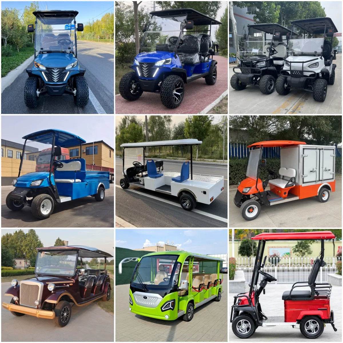 Brand New 6 Person Electric 4 Wheel Club Car Golf Cart For Sale 4 Seaters Golf Car Available with 14 inch off-road Al wheel - MarvelouStoree