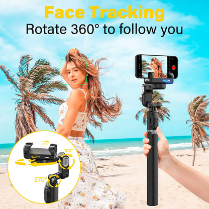 AOCHUAN Smart M2pro Black Smartphone Gimbal Stabilizer Face Tracking Gimbal Stabilizer For iphone and Android handheld Gimbal