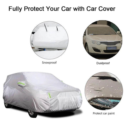 S-XXL Car Cover Sedan Full Covers with Reflective Strip Sunscreen Protection Dustproof&Waterproof UV Scratch-Resistant Universal - MarvelouStoree