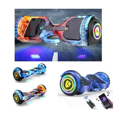 2 Wheels 7 inch Kids Smart Electr Hover Board, Led Lights Self Balance Electrical Skateboards, Children Electric Hoverboards