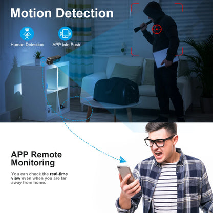 New wireless clock with WiFi, high-definition 1080P network, motion detection night vision, baby safety protection