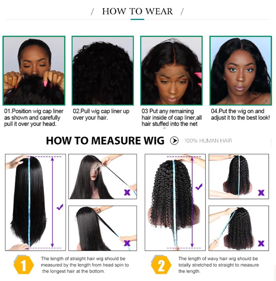 14Inch Wear And Go Glueless Wigs Short Straight Human Hair Bob Straight PreCut Lace Frontal Wigs Upgraded No Glue Wigs For Women