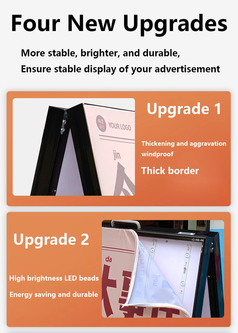 New Ultra-thin LED Light Box Luminous Poster Display LED Backlit Menu Board for Restaurant Cafe Shop Billboard Grill Price List