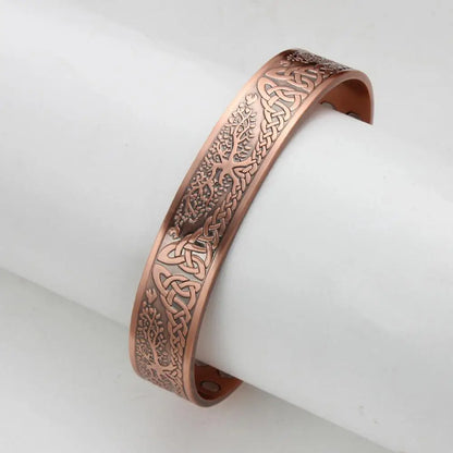 Pure Copper Magnetic Bracelet Open Closure Cuff Bangle With 18 Healing Magnets Vintage Jewelry Gift For Men Women Медный Браслет