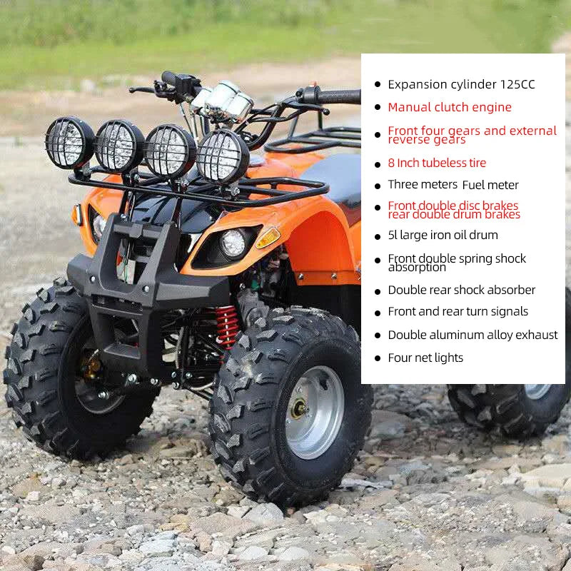 Atv 4x4 400cc 125CC Four Wheel ATV Electric Motorcycle All Terrain Off-Road Bike Mountain Bike Customizable