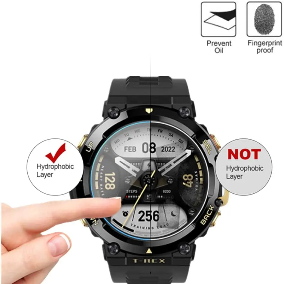 2-10pcs Tempered Glass For Huami Amazfit T-Rex 2 48MM  Amazfit T-Rex 2 Screen Protector Protective film Smart Watch Accessories