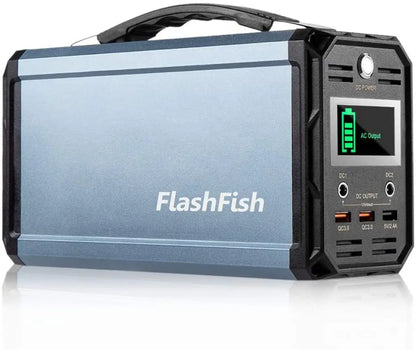 300W Solar Generator, FlashFish 60000mAh Portable Power Station Camping Potable Generator