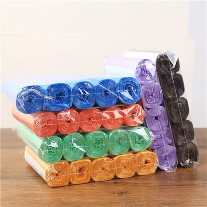 5 Rolls 1 Pack 100Pcs Household High Quality Disposable Trash Pouch Kitchen Storage Garbage Bags Cleaning Waste Bag Plastic Bag