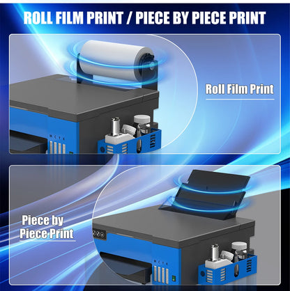 A4 L8058 DTF Printer A4 with Roll Feeder A4 XP600 DTF Transfer Printing Machine A4 with White Stirring System for DIY Clothes