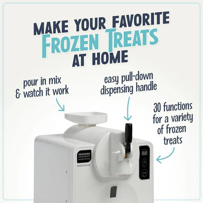 Easy-Dispensing Soft Serve Ice Cream & Frozen Dessert Machine, Makes 1 Quart of Ice Cream, Milkshakes, Frozen Yogurt