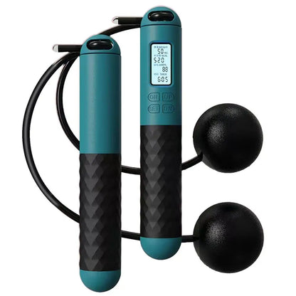 Smart Cordless Counting Skipping Rope Fitness Ropeless Jump Rope With Counter Weighted Skipping Rope For Fitness Accessories