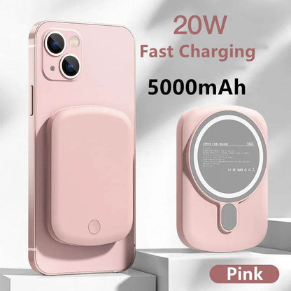 20W 10000mAh Macsafe Power Bank Magnetic Power Bank External Spare Battery For iPhone 15 14 13 12 Pro Max Wireless Power Banks - MarvelouStoree