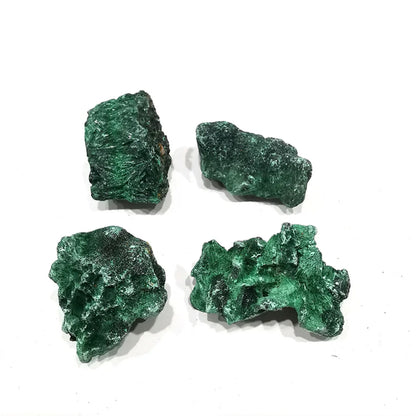 Natural Green Malachite Raw Stone Rough Crystal Clastic Rock Cube Collectible Gravel Minerals Specimen Home Garden